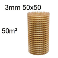 Siatka kompozytowa zbrojeniowa fi 3 mm oczko 50x50 mm