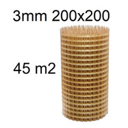 Siatka kompozytowa zbrojeniowa fi 3 mm oczko 200x200 mm 45m2