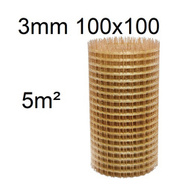 Siatka kompozytowa zbrojeniowa fi 3 mm oczko 100x100 mm 5m2