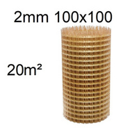 Siatka kompozytowa zbrojeniowa fi 2 mm oczko 100x100 mm