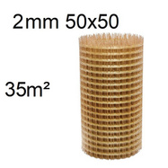 Siatka kompozytowa zbrojeniowa fi 2 mm oczko 50x50 35m2