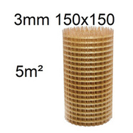 Siatka kompozytowa zbrojeniowa fi 3 mm oczko 150x150 mm 5m2