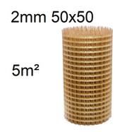 Siatka kompozytowa zbrojeniowa fi 2 mm oczko 50x50 5m2