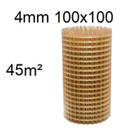 Siatka kompozytowa zbrojeniowa fi 4 mm oczko 100x100 mm 45m2
